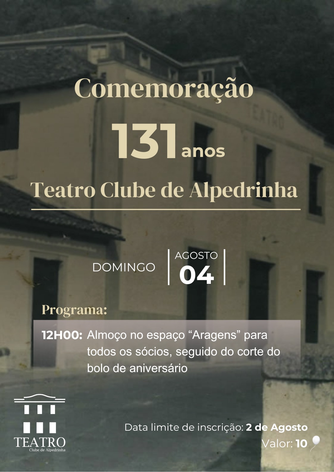 Cartaz de destaque do evento